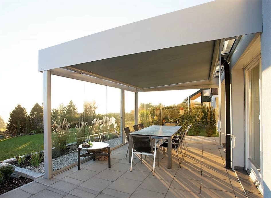 pergola jardin moderne